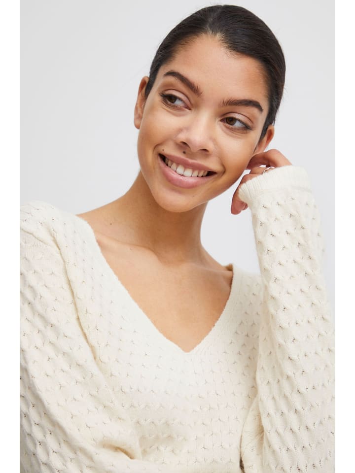 

B. young Вязаный свитер BYMILO прямого кроя, цвет «Береза»