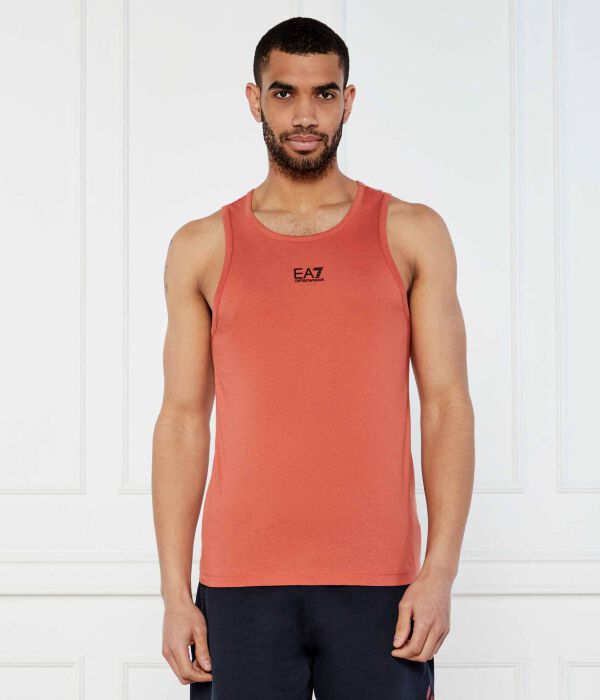 

Майка Slim fit Ea7, оранжевый