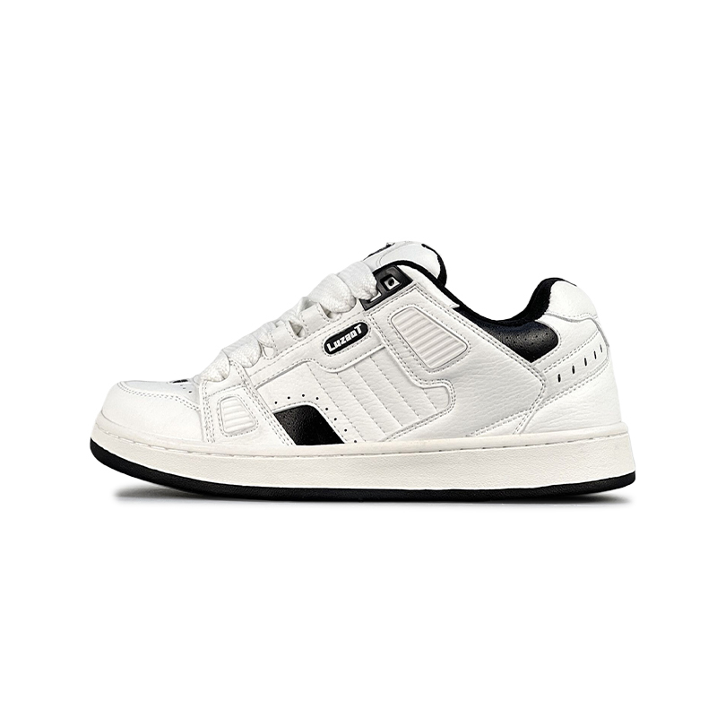 

Кроссовки LuzaoT SUPER DRAG Skateboarding Shoes Unisex Low-top White/Black, белый/черный