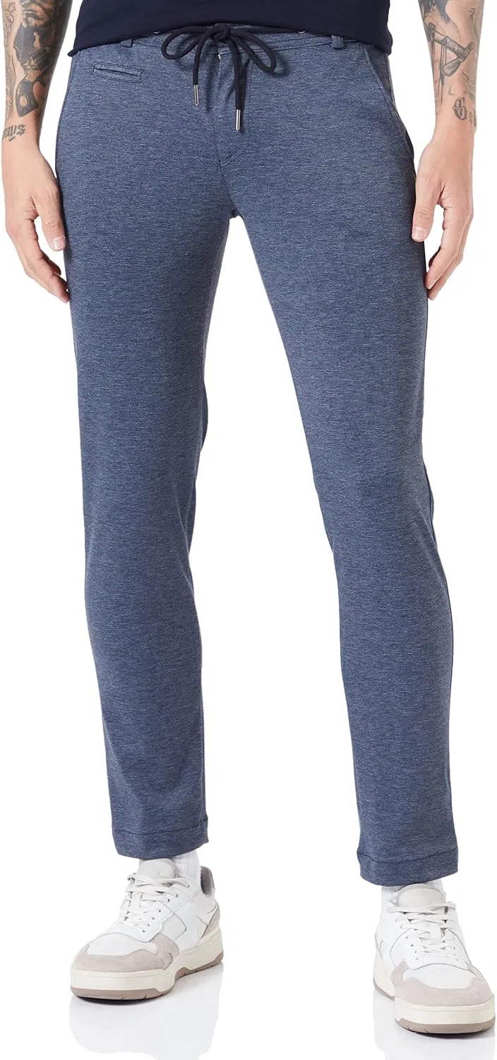 Кроссовки bugatti Men's Chino 4036-36827 Cotton, Comfortable, Slim, Fit, Business, Leisure, Blue-360