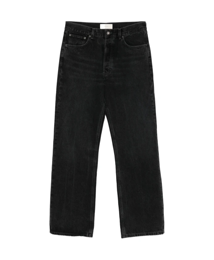 

Черные джинсы с пятью карманами и застежкой на пуговицах. Jeanerica, черный