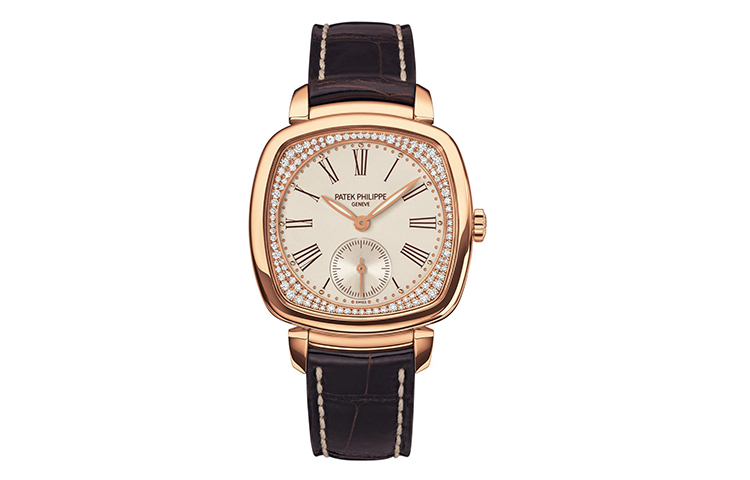 

PATEK PHILIPPE Часы женские GONDOLO Series с механическим механизмом с ручным заводом, размер 30*33.8 мм, серебристый циферблат, корпус из розового золота 18K