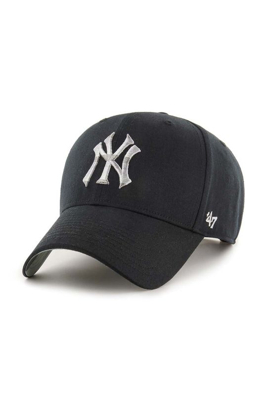 

Хлопковая бейсболка New York Yankees 47 brand, черный