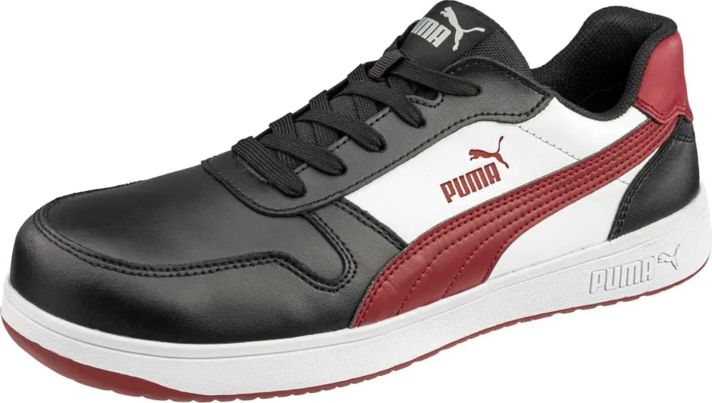 PUMA Мужские кроссовки Frontcourt Low Eh Sr Ct, черный/белый/красный — фото 3