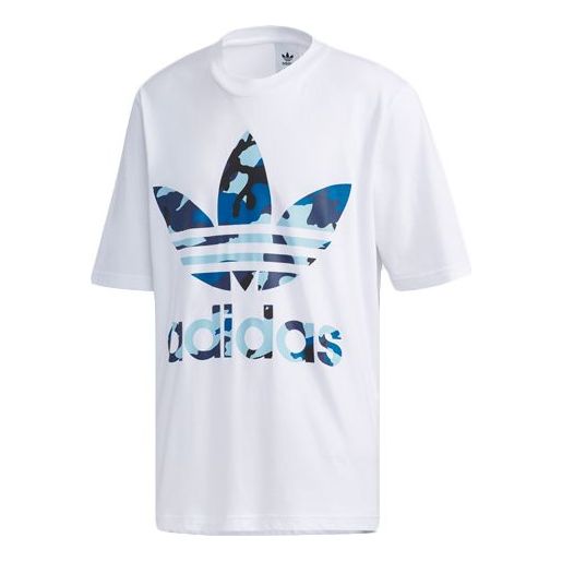 

Футболка adidas originals SSL TEE CAMO OS Casual Short Sleeve Tops White, белый