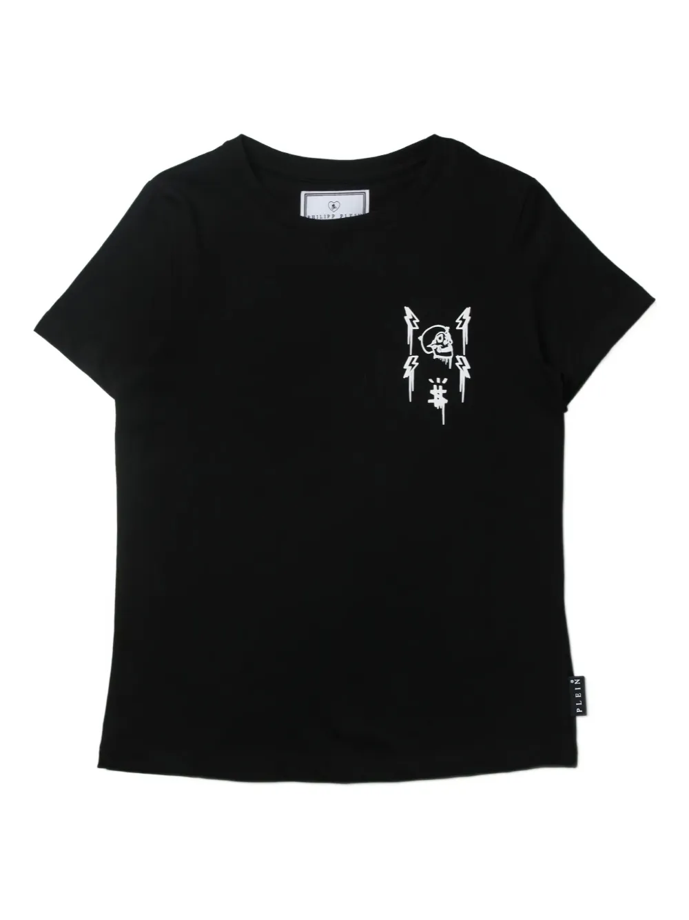 

Футболка с изображением черепа Philipp Plein Junior, черный