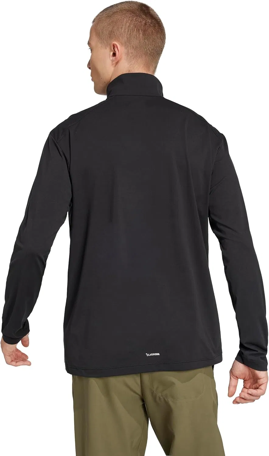 Футболка с длинным рукавом adidas Terrex Multi, полузастежка, черный — фото 4