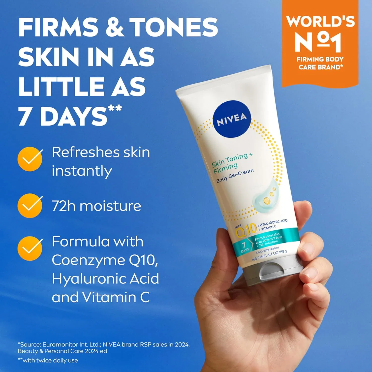 Уход за кожей NIVEA Skin Firming Variety Pack: лосьон 16,9 унций + гель-крем 6,7 унций — фото 4