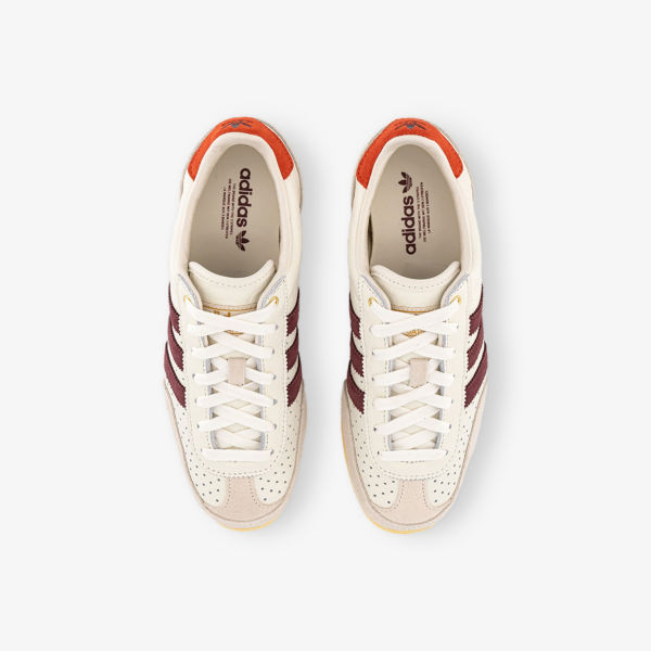 Кроссовки кожаные Adidas Japan, белый / красный — фото 2