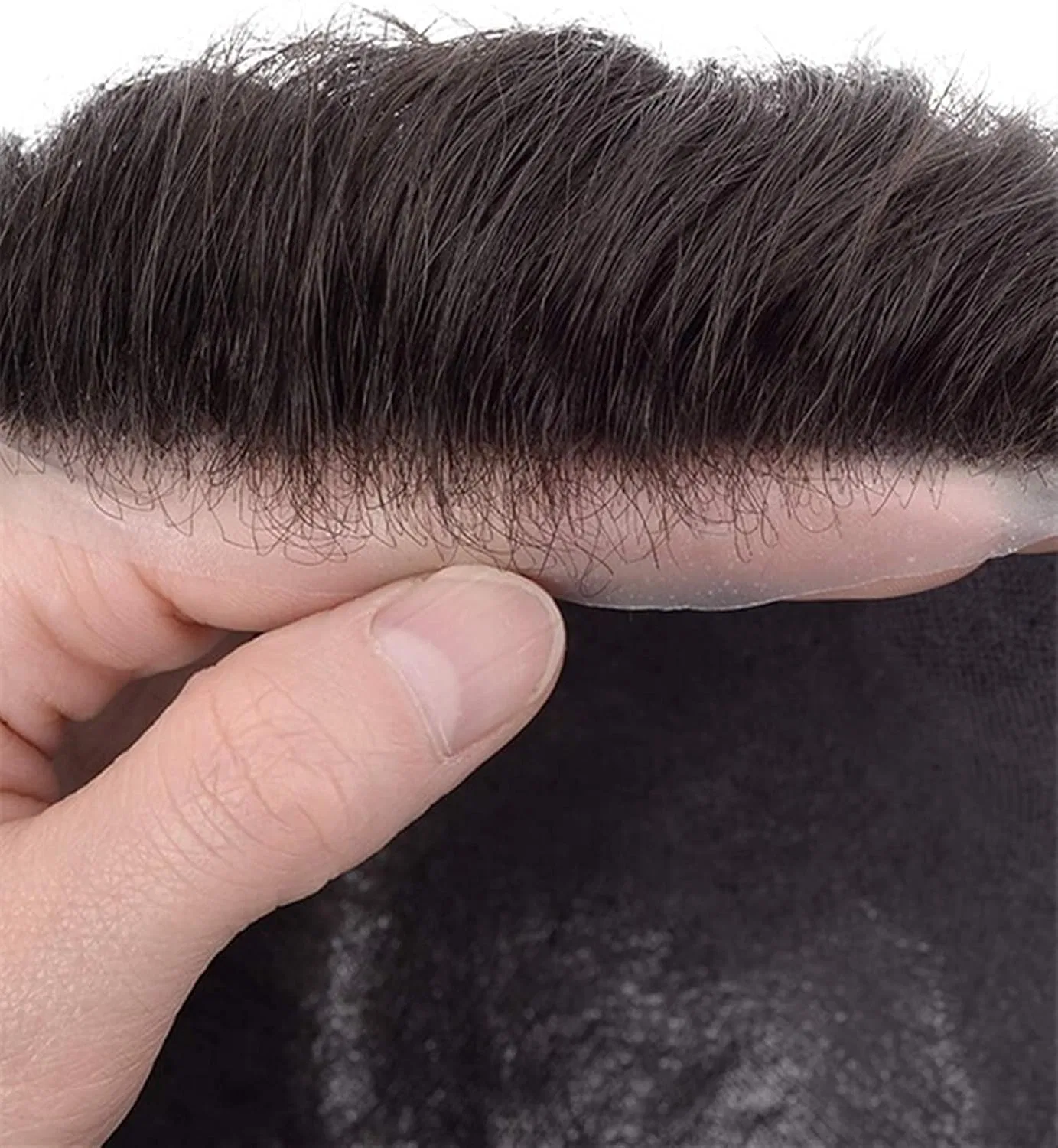Мужской парик Lordhair Reality Toupee из натуральных волос Lordhair, Medium Dark Brown 4# — фото 4