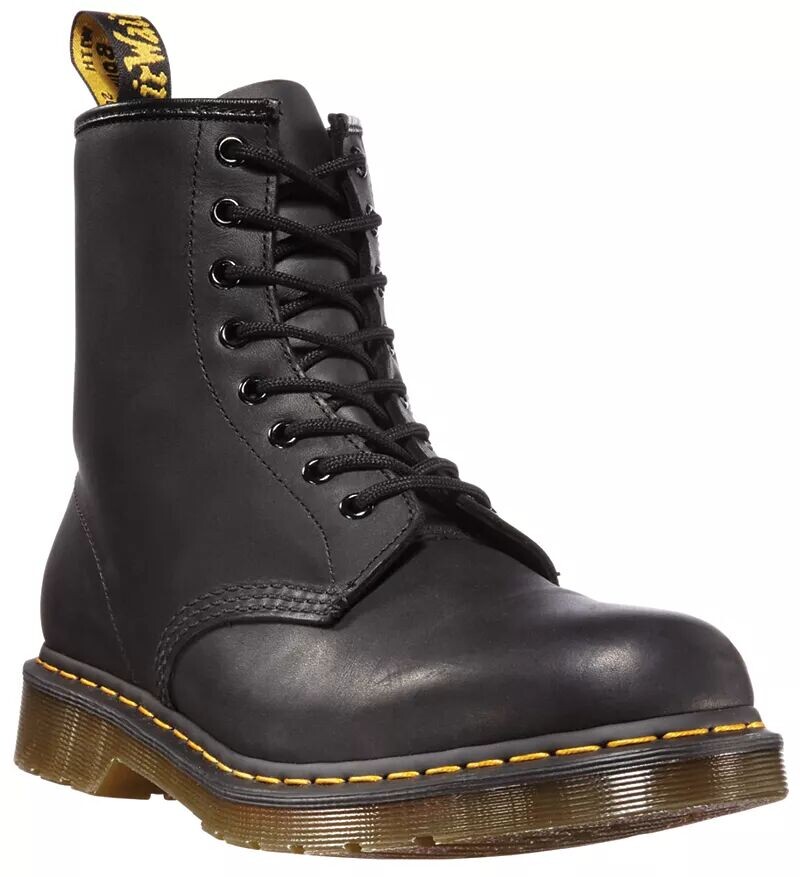 Мужские ботинки Dr. Martens 1460 из кожи на шнуровке, черный — фото 4
