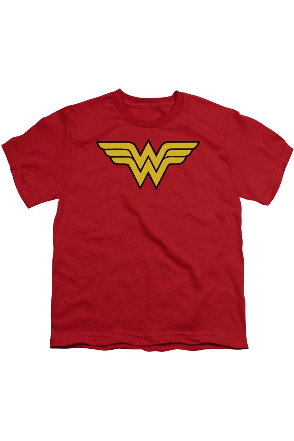 

Футболка с коротким рукавом для детей с логотипом Wonder Woman от DC Comics Gildan, красный