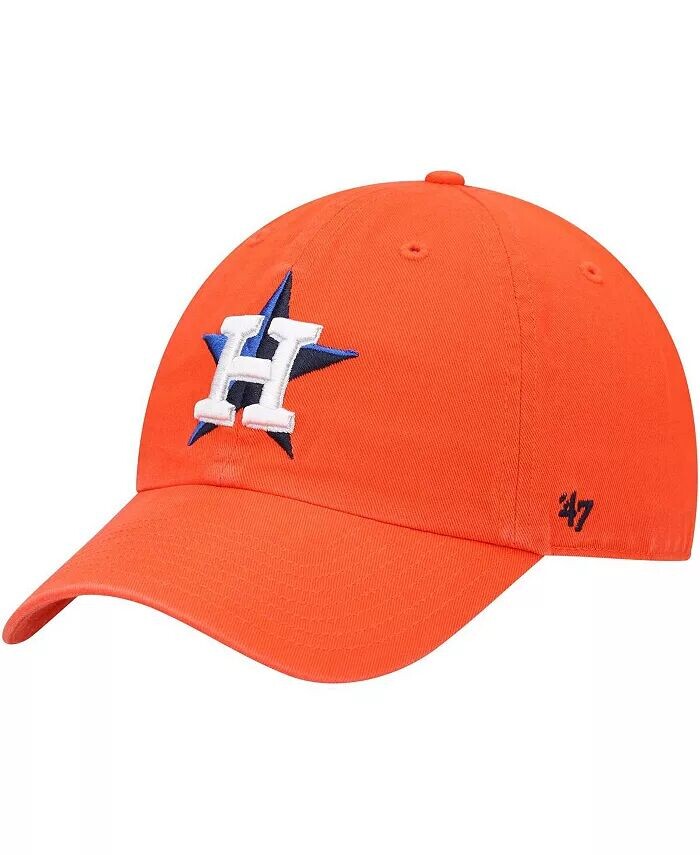 

Мужская оранжевая кепка Houston Astros Clean Up Adjustable '47 Brand
