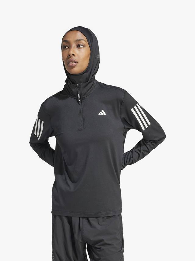 

Женская беговая кофта Own The Run 1/2 Zip adidas, Blacl