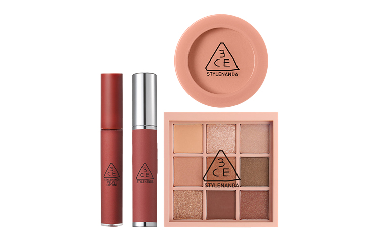 

Набор теней для век, румян, лип-клея и блеска для губ 9 grid 3CE