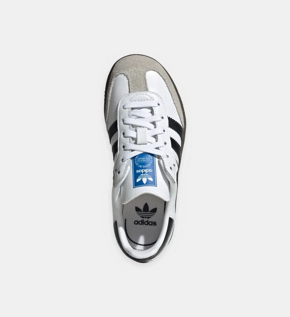 Кожаные низкие кроссовки Samba adidas Originals, белый — фото 4