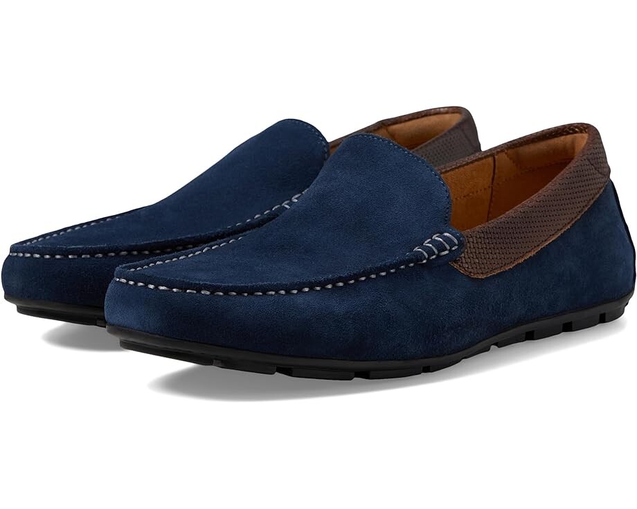 

Лоферы Florsheim Motor Moc Toe Venetian Driver, темно-синий