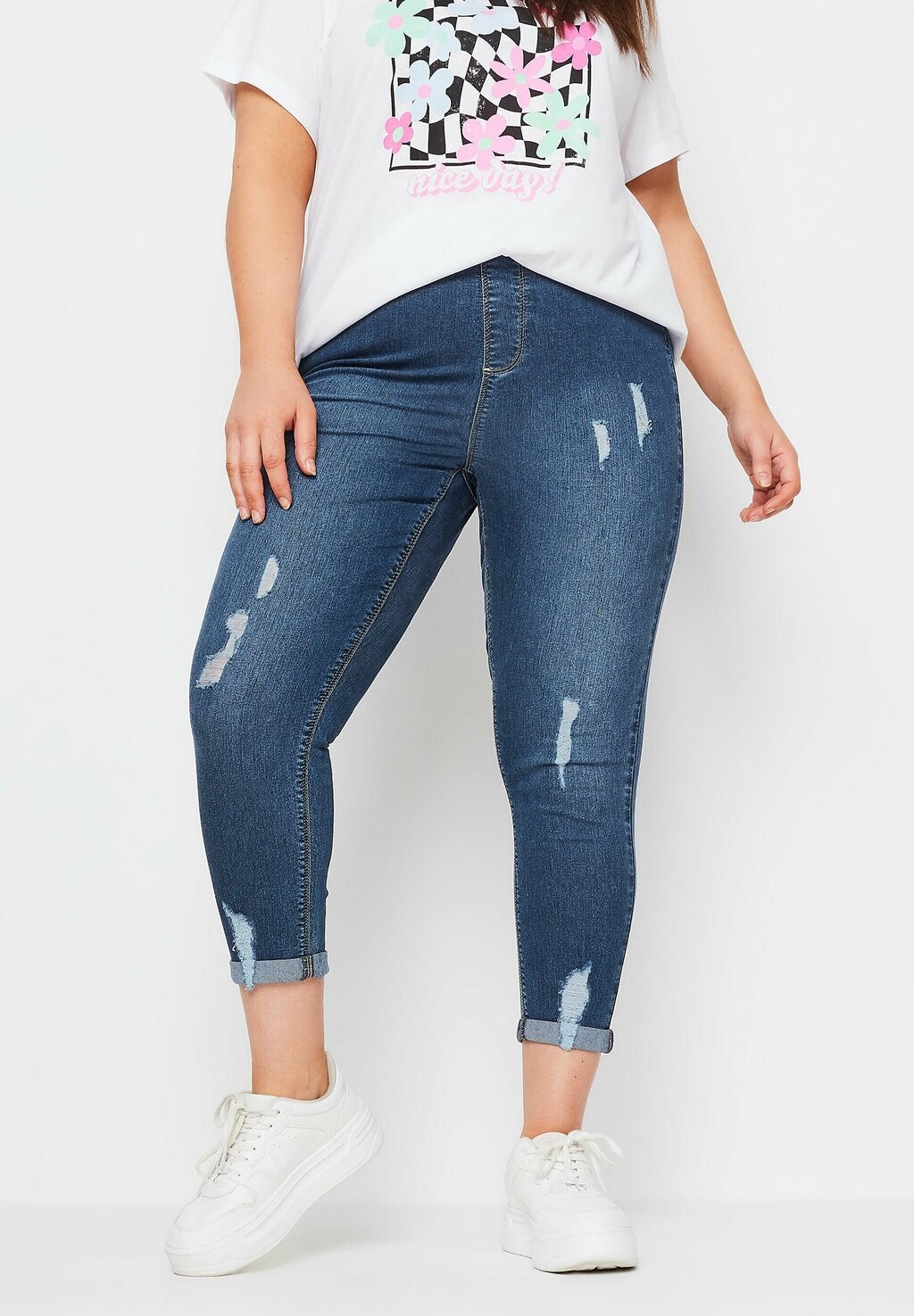 

Джинсы скинни Yours Clothing, синий