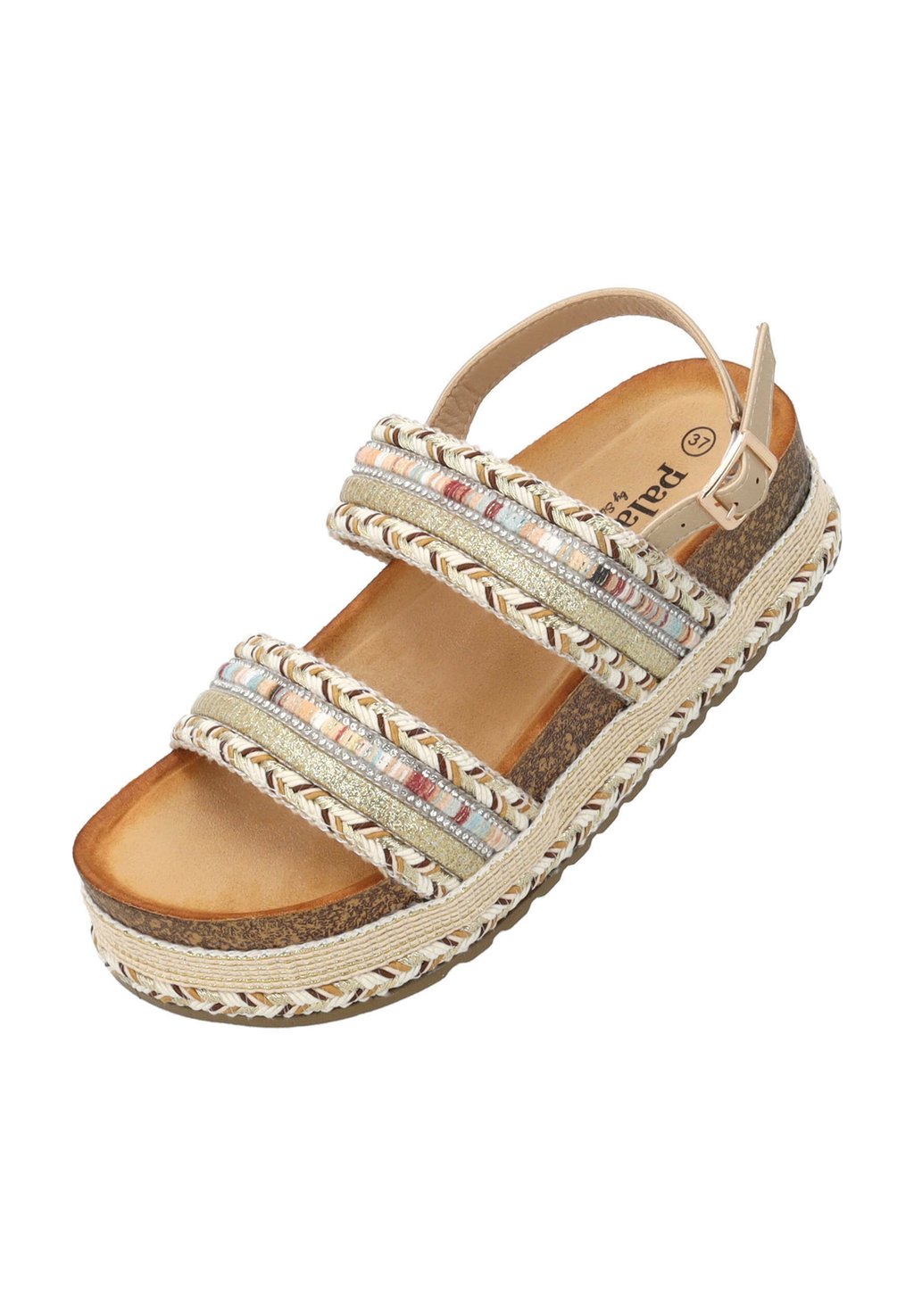 Босоножки на платформе AIFATE - Espadrilles Palado by Sila Sahin, золотой — фото 2