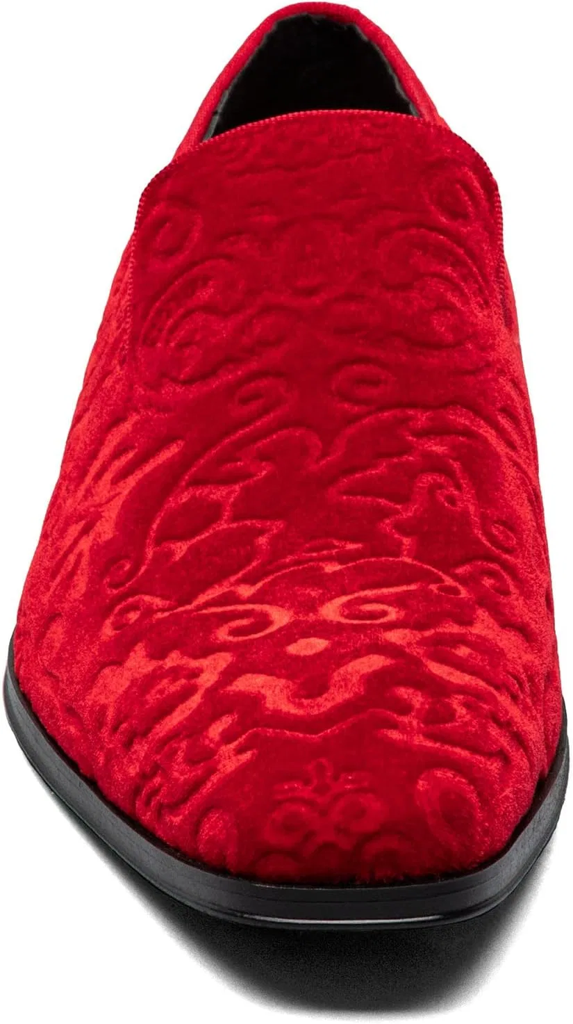 Туфли Stacy Adams Herren Saunders Velours-schlupfschuhSlipper, Red Excursion Plain Getaway Solids — фото 4