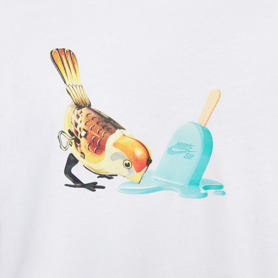 Футболка Nike SB Skateboard T-Shirt 'White', белый — фото 4