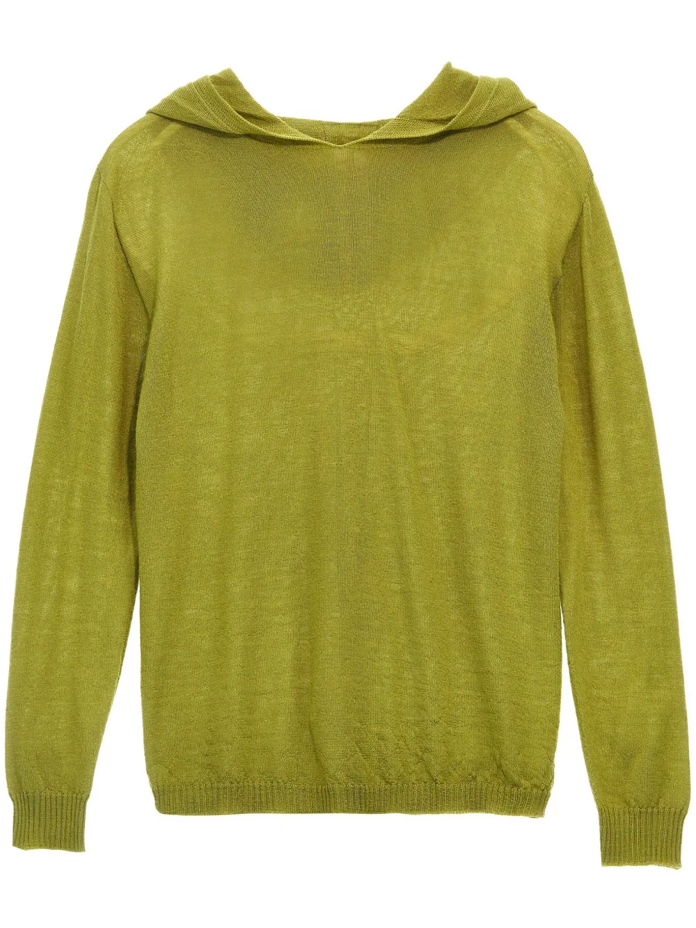 

Шерстяное худи Rick Owens Kids, зеленый