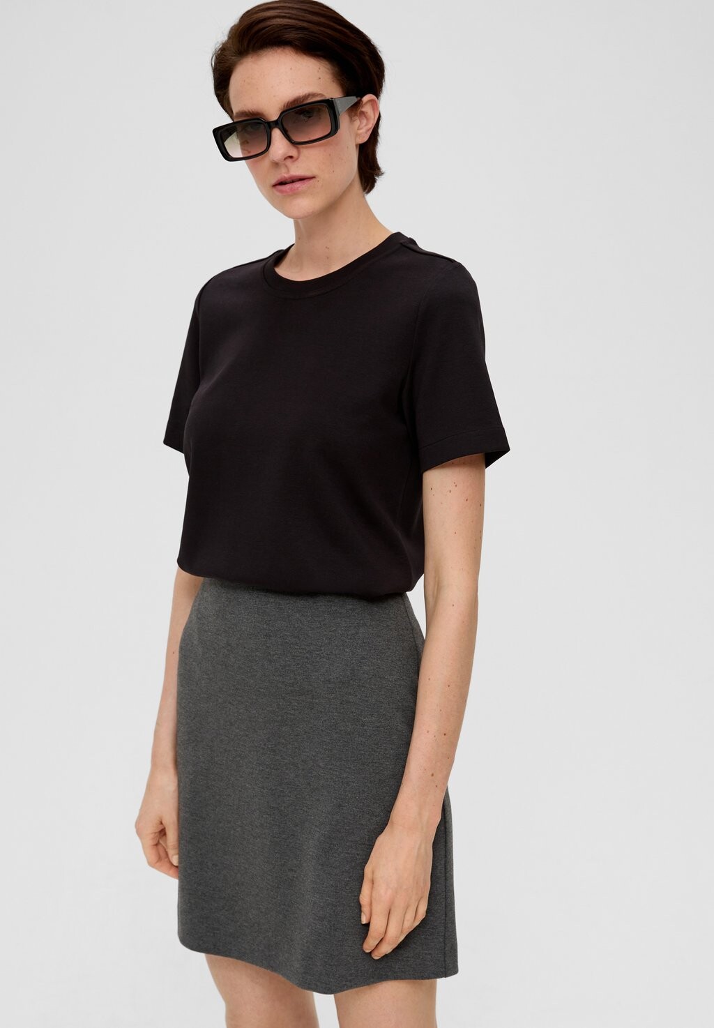 

Мини-юбка AUS s.Oliver BLACK LABEL, антрацит