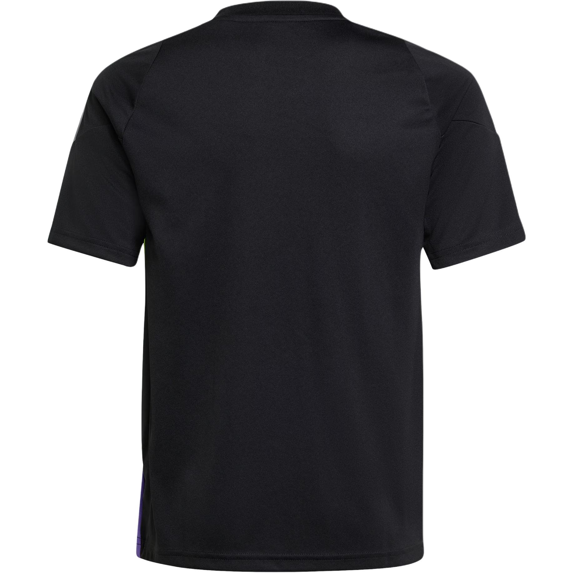 Футболка Tiro24 SS25 для детей Adidas, черный/фиолетовый — фото 2