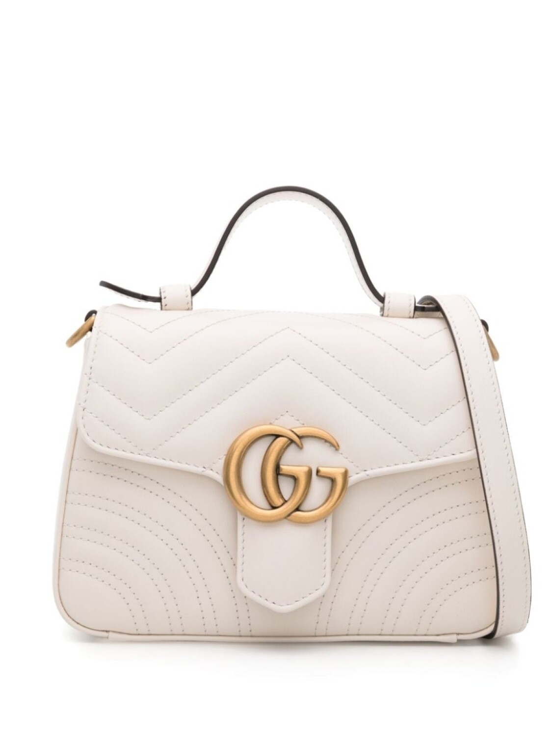 

Сумка-тоут Gucci GG Marmont мини, белый