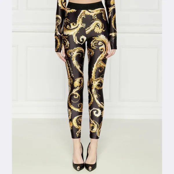 

Леггинсы скинни Versace, черный