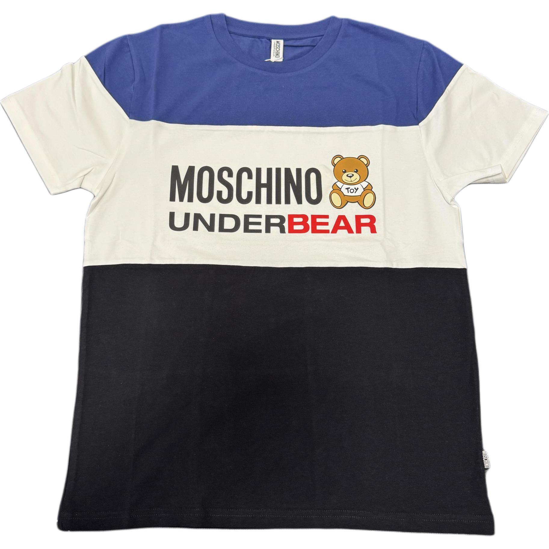 

Moschino Футболки унисекс, синие, с круглым вырезом, Синий, Moschino Футболки унисекс, синие, с круглым вырезом