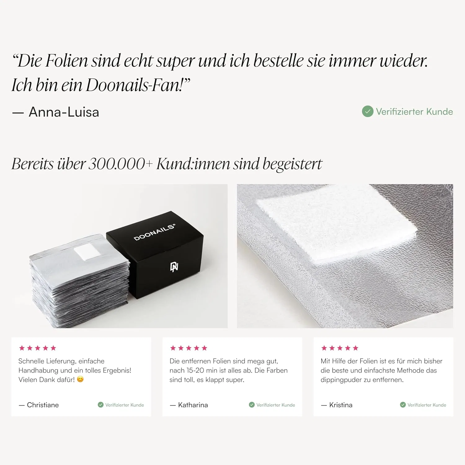 Фольга для снятия лака DOONAILS, 100 шт. Doonails — фото 4