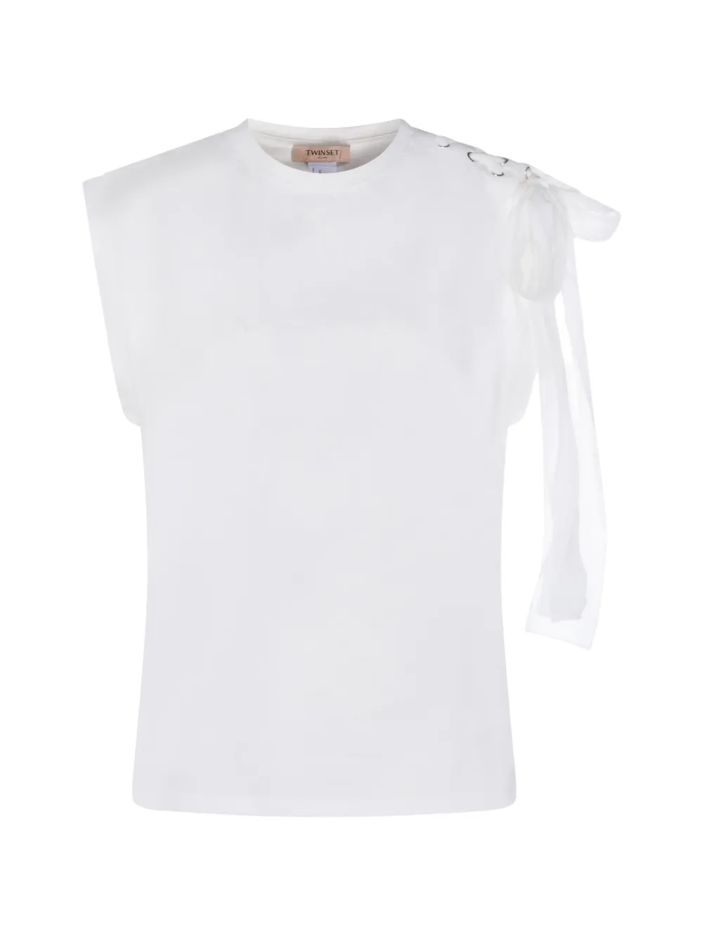 

Футболка с завязками Twinset, белый