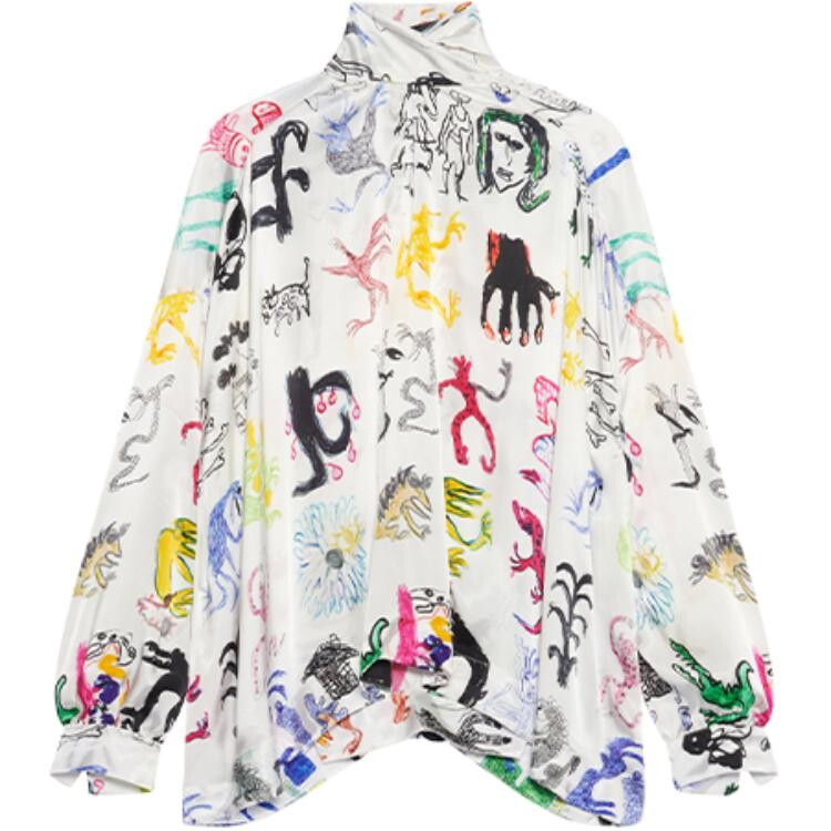 

Рубашка женская многоцветная Balenciaga