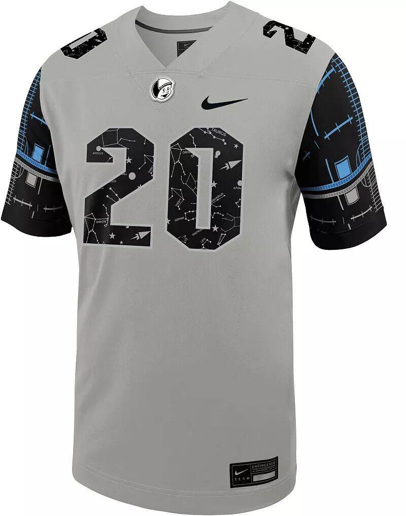 Мужская серая футбольная майка Nike UCF Knights #20 Space Game серая — фото 2