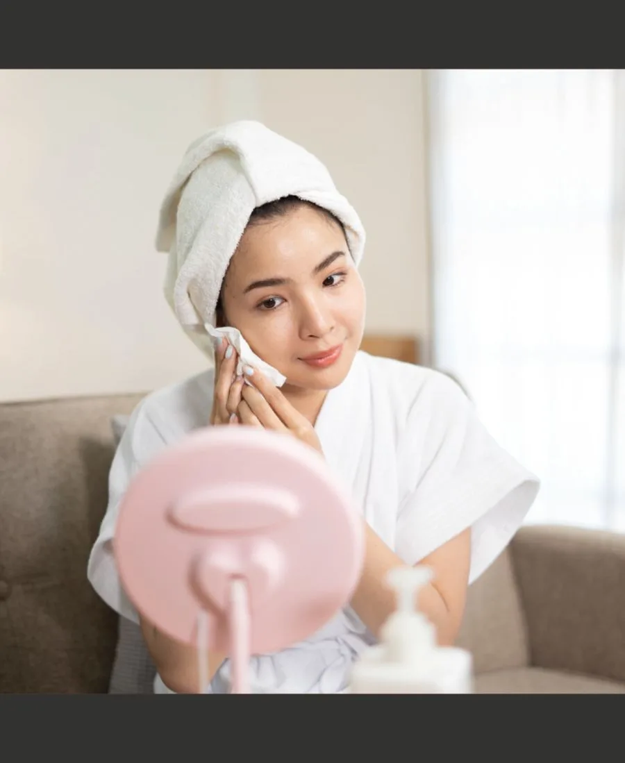 Набор для ухода за кожей Glow & Go: нано-паровая ванночка для лица + чистые полотенца для лица PURSONIC, белый — фото 3