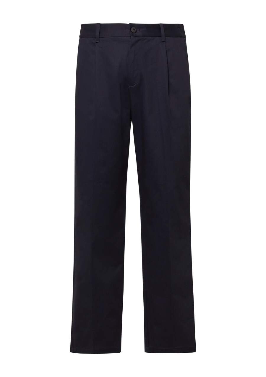 

Широкие брюки со складками спереди s.Oliver, темно-синий