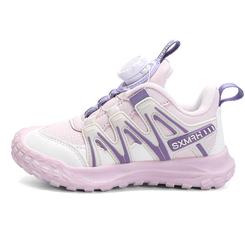 

Модные спортивные кроссовки. Нескользящие, износостойкие, водонепроницаемые. Низкое голенище. Детская обувь для повседневной носки. Binary, розовый