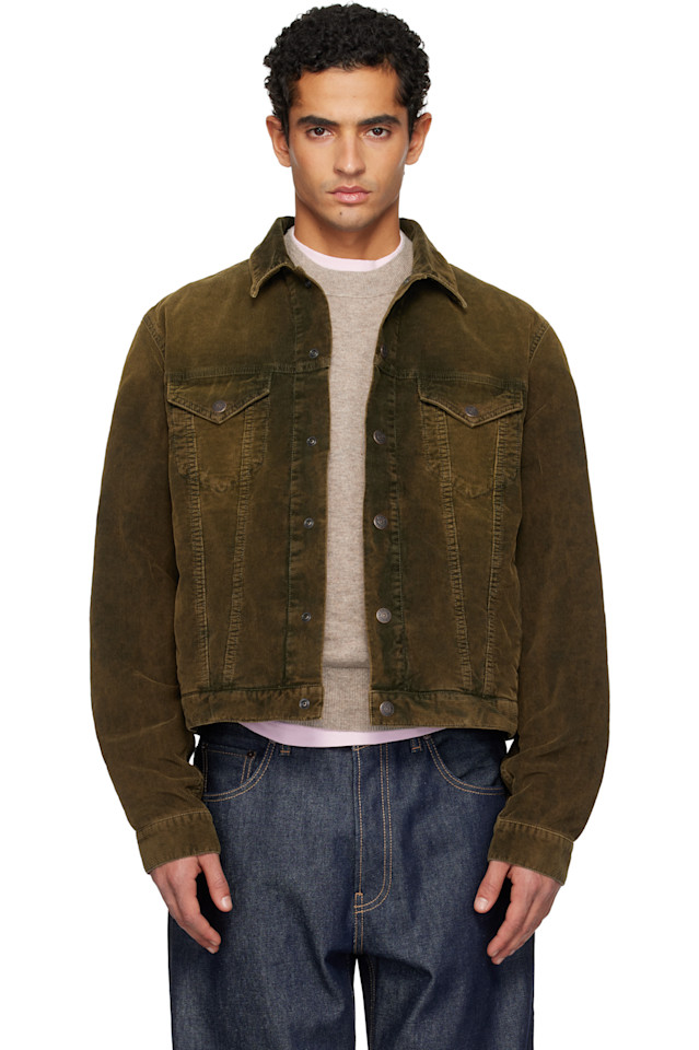 

Acne Studios Зеленая вельветовая куртка