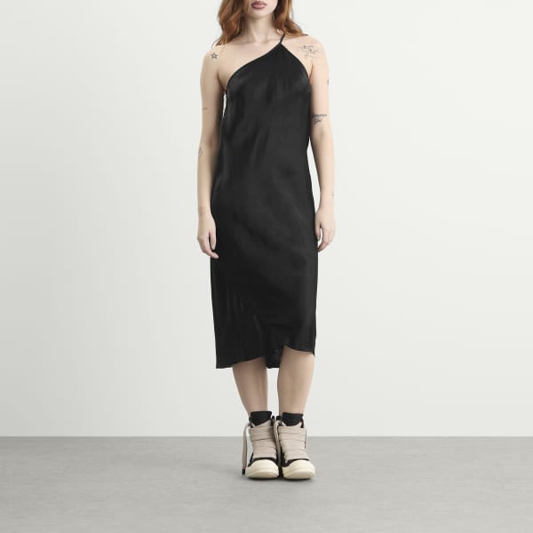 Платье-комбинация на одно плечо Rick Owens, черный — фото 2