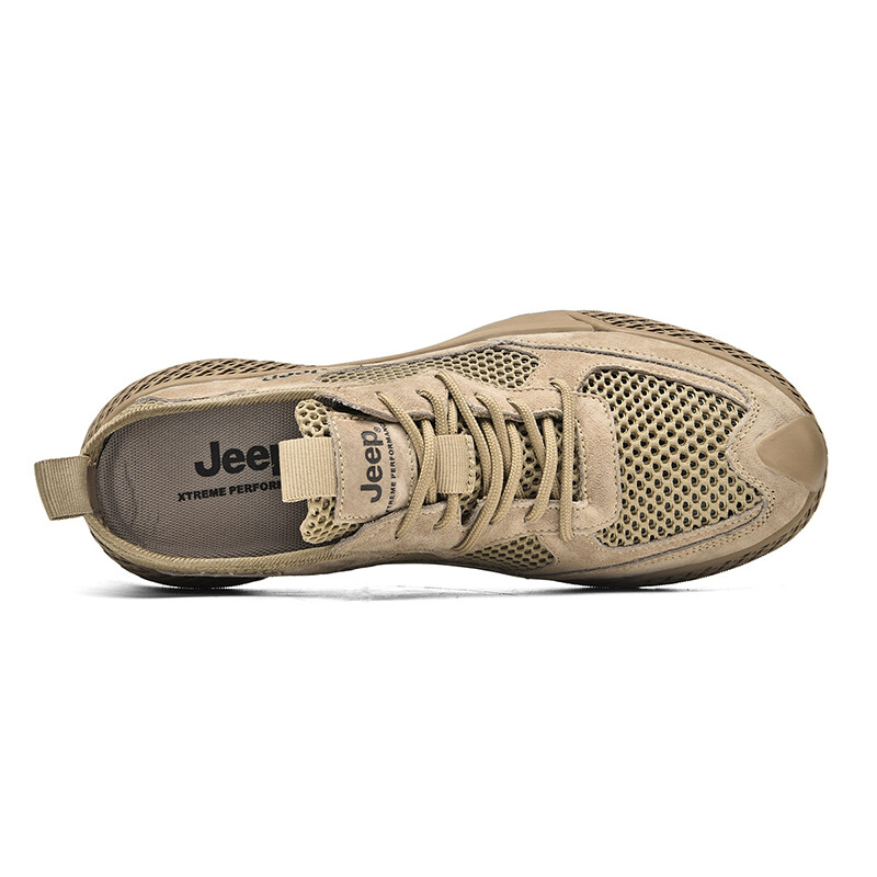 Кроссовки Jeep Casual Shoes Men Low-Top Khaki, хаки — фото 4