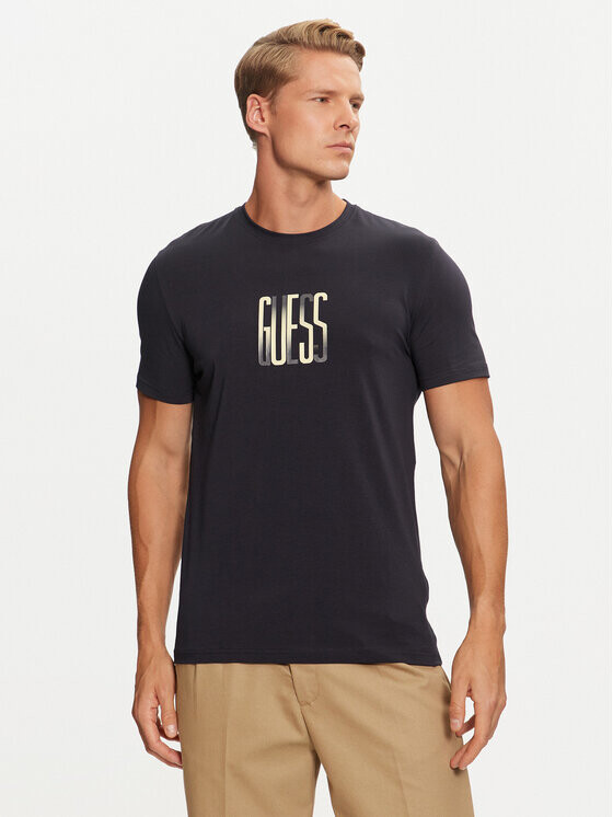 

Футболка узкого кроя Guess, синий