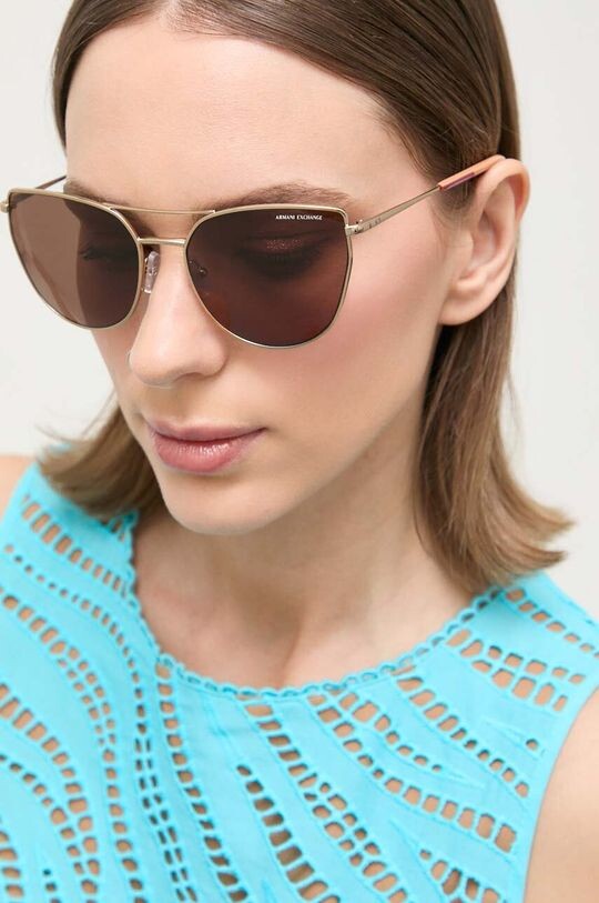 

Солнцезащитные очки Armani Exchange, бежевый