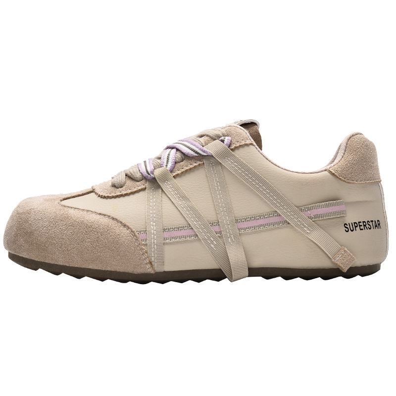 

Кроссовки Shock Absorbers Abrasion Resistant Slip Resistant Low top Kids Lifestyle Shoes Teenagers Peter pan, бежевый