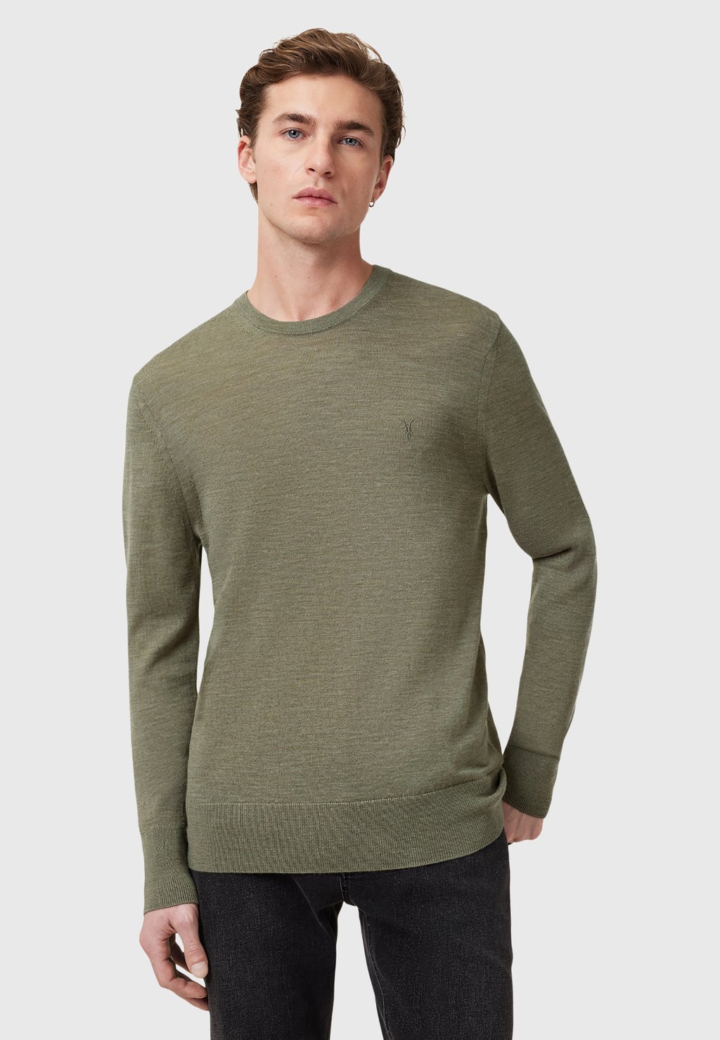 

Джемпер MODE CREW AllSaints, оливковый