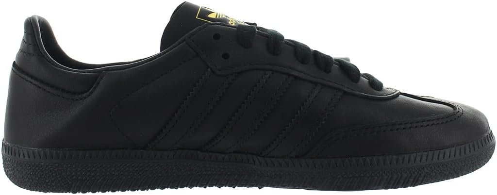 Мужские кроссовки Adidas Originals Samba Decon из кожи, черный/золотой — фото 2