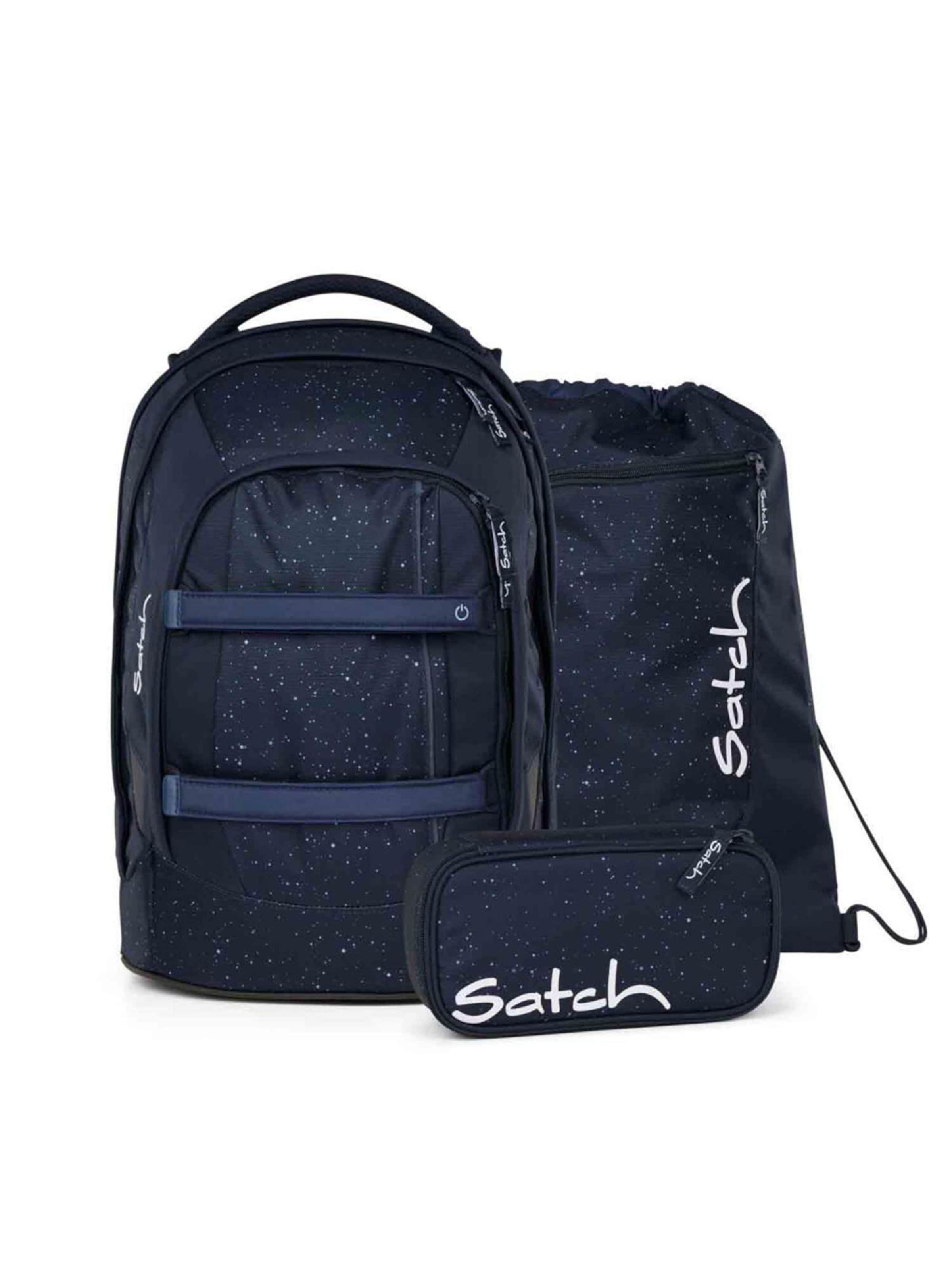 

Satch Рюкзак 'Night Sky Midnight Edition Set 3tlg' в цвете Marine Blue