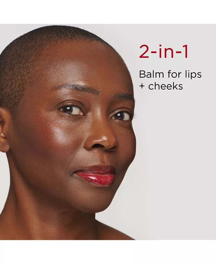 Lip Perfector 2-в-1 Бальзам для губ и щек Clarins, цвет Peach Glow — фото 4