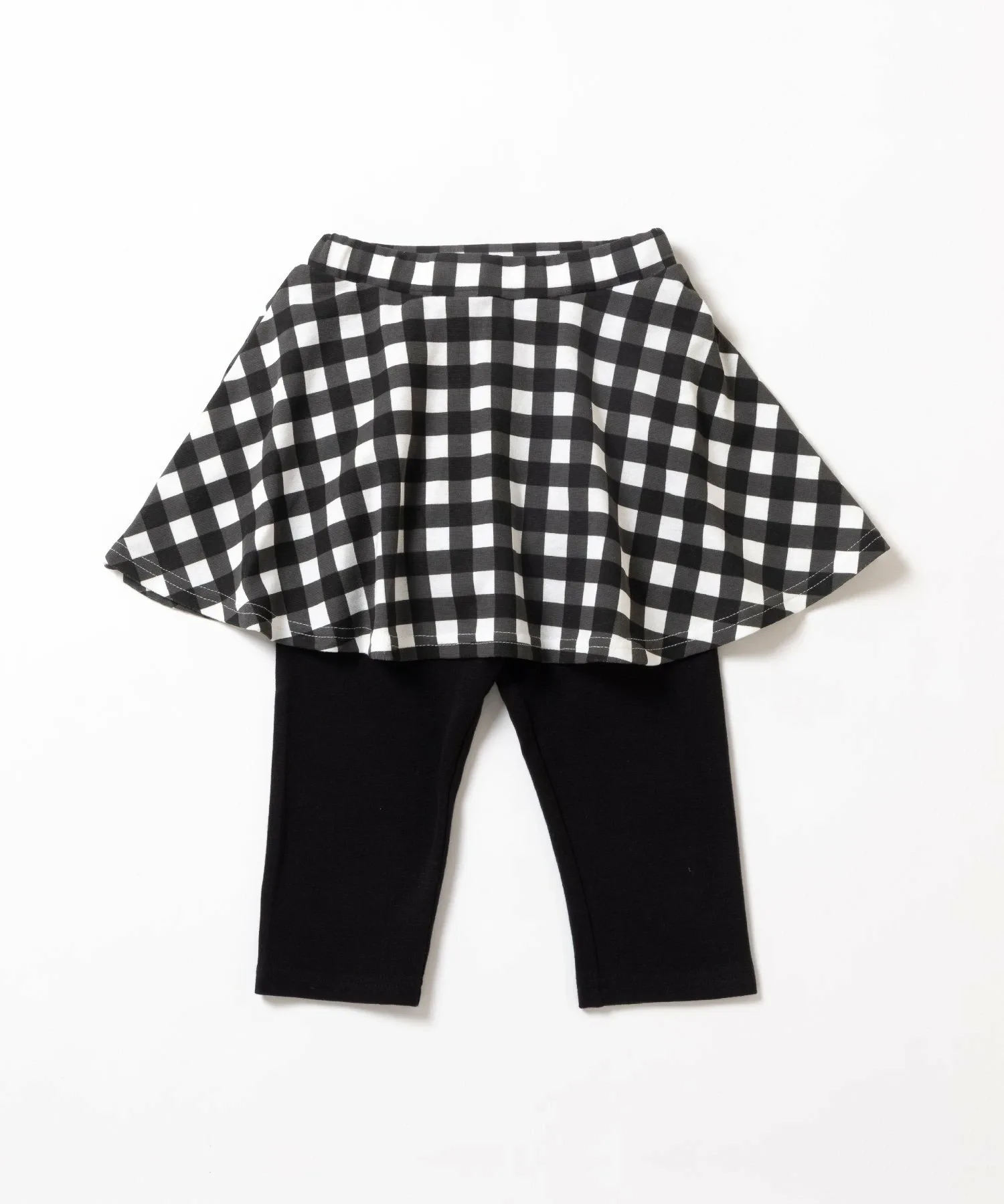 Юбка Юбки длиной 6 дюймов с принтом по всей поверхности Ever Closet, Q. Black (checkered pattern) — фото 3