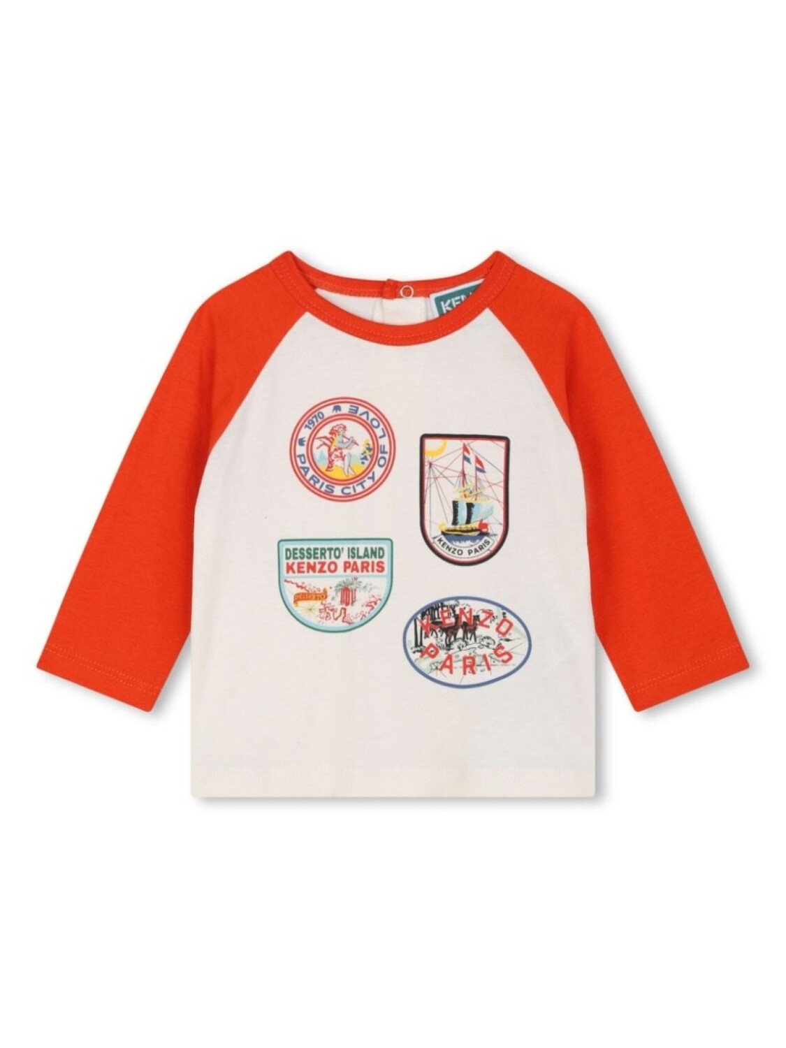 

Kenzo Kids футболка с логотипом, белый